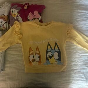 Bluey Binggo & Bluey Yellow Kids Sweatshirt